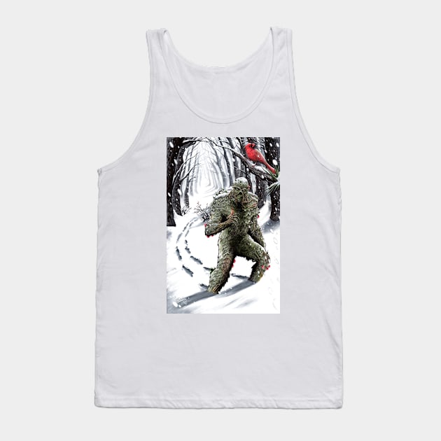 Winter Swamp Thing Tank Top by ShawnLangley